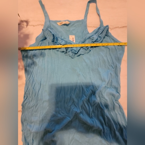 Old Navy Vibrant Blue Ruffle Tank Size Extra Large - Picture 4 of 8